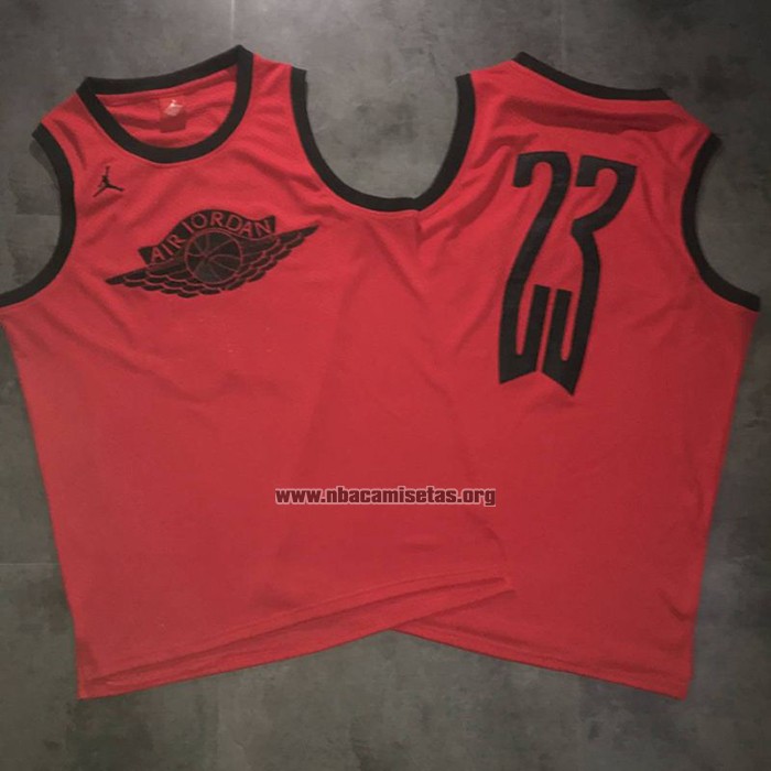 Camiseta Michael Jordan NO 23 Wings Special Rojo